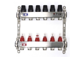 Коллектор с расходамерами без кранов и воздухоотв. 