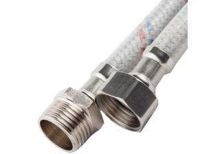 Подводка гибкая 1/2 г/г в силиконовой оплетке, L=0.3м