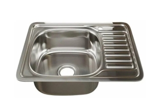 Мойка врезная толщ. 0,8мм. 58х48 глуб.16см. 5848L