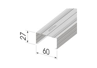 Профиль потолочный П60x27  L=3000,  толщ.-0,35 (уп./14шт.)