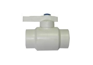 Кран шаровый 20 белый полипропилен FD