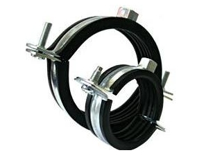 Хомут металлический (с резинкой и дюбелем) 1