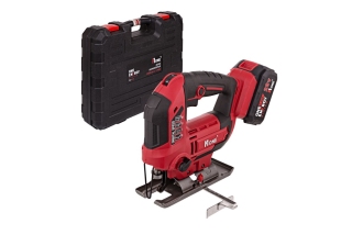 Лобзик акк. №1 JS80/4.0-1-PRO (500-3000ходов/мин,4.0А,1акк,З/У,кейс,глубина 80мм,4мм металл)