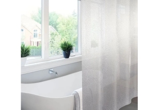 Штора д/ванн/комнаты 182х182см ПВХ Meiva, Krackle прозрачный