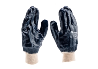 Перчатки трикотажные с обливом из бутадиен-нитрильного каучука, манжет, L /67831/ СИБРТЕХ