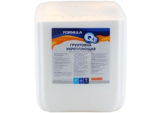 Грунтовка FORMULA Q8 укрепляющая антисептическая воднодисперсионная 10 л