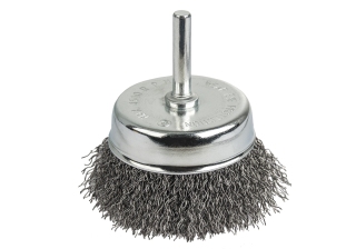 Кордщетка для дрели ПРАКТИКА 75мм чашеобразная мягкая 032-584