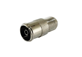 Гнездо ТВ метал. мама без F-разъема