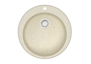 Мойка из искусственного камня AZARIO Vital (507x507x200) Бежевая (сифон + герметик) CS00078344
