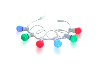 Гирлянда-конструктор VEGAS 55040 24V Лампы 6шт. (6*8 цвет. LED ламп) белый. провод 2.4м