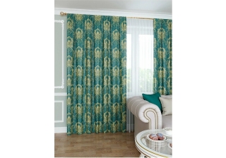 Портьера Версаль 180х260 бирюза