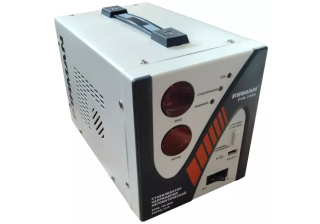 Стабилизатор FIRMAN FVR-1000 (однофаз, релейн, напольн, цифр. дисплей, 1000Вт, 100-260В, USB, 4.6кг)