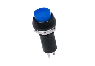 Выключатель-кнопка 250V 1А (2с) ON-OFF синяя REXANT 36-3031