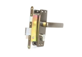 Замок врезной с ручк. 3В4-3.04 (бронза) 