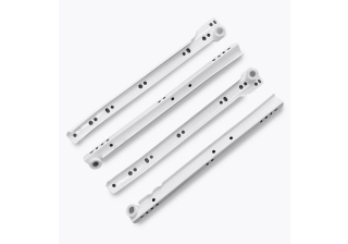 Направляющие роликовые (2шт.) 350/0,8 мм белый StahlBuro 15919