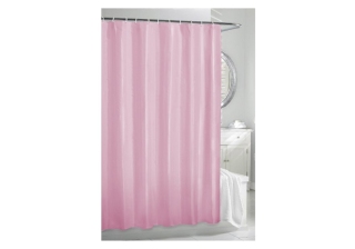 Штора для ванной Рыжий кот, 180 x 180 см, полиэтилен, розовая 236717