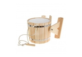 Обливное устройство 14л. с пластиковой вставкой кедр