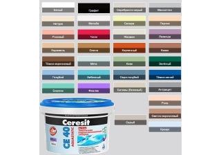 Затирка Ceresit СЕ А 40 2-10мм багама (эл, водооттал.,противогриб.) 1кг