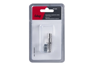 Разъемное соединение Fubag рапид (штуцер)_елочка 10мм с обжимным кольцом 10x15мм_блистер 1шт 180162В