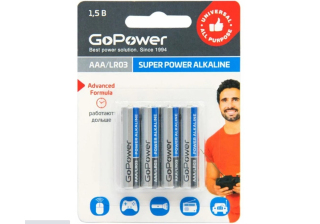 Батарейка GoPower LR03/AAA 1.5В 00-00015602