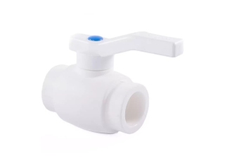 Кран шаровый 32 белый полипропилен
