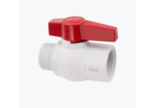 Кран шаровый пластиковый 1 1/4