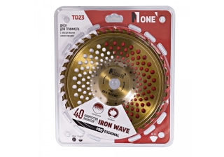 Диск №1 TD23 диск для триммера с победитовыми наконечниками 255*25,4*40T 1.3мм
