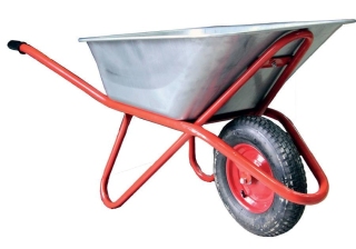 Тачка строительная одноколесная WorkMaster ТФ-110/1БК 110л/200кг бескамерное колесо