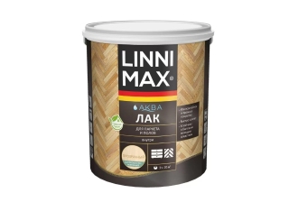 Лак ВД LINNIMAX Аква для паркета и полов шелковисто-матовый 2.5л.