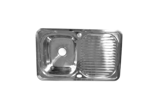 Мойка врезная толщ. 0.8мм. 78х48 глуб.18см./62322L