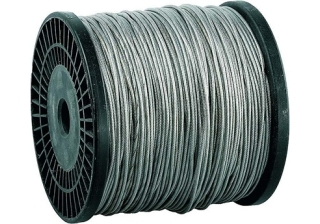 Трос д/растяжки в оплетке ПВХ 6/8мм    МИНИМАЛЬНЫЙ ОСТАТОК 3 М !!!!