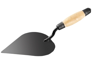 Кельма штукатура стальная, деревянная усиленная ручка  /86224/