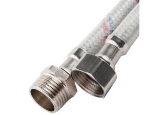 Подводка гибкая 1/2 г/ш в силиконовой оплетке, L=1,0м