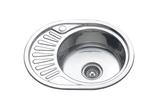 Мойка врезная толщ. 0.8мм. 57х45 глуб.18см./62330R