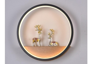 Ночник светодиод 6458-19W Black+Wood