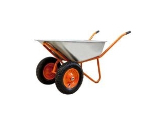 Тачка строительная двухколесная WorkMaster ТФ-110/2 110л/200кг