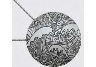 Клипса магн.D45 Гобелен Сатин/Черный(ЗЧ)