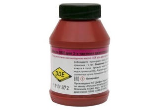 Масло DDE 2-х тактное полусинтетическое 100мл. красное SS-2T-0.1