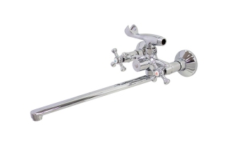 Cмеситель в ванну STEMIX STM 322-140E длинный излив