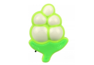 Ночник светодиод с выкл Camelion NL-235 0.5W 125х85x60 Виноград, 220V пластик