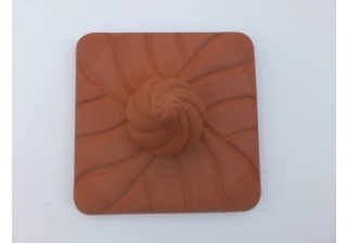 Крышка на столб восток 11, 430х430мм., (желтый 08)