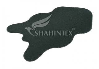 Коврик меховой шкура SHAHINTEX 75х130 изумрудный 03