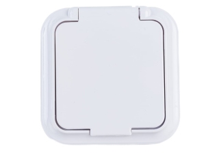 Розетка 1гн с 3/К с крыш. о/у IP54 Пралеска Беларусь РА16-297 серый