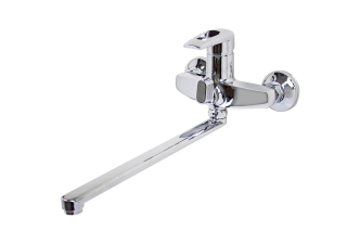 Cмеситель в ванну STEMIX STM 333-006E-446 d-35мм шаровый, длинный излив