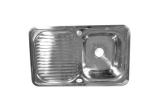 Мойка врезная толщ. 0.8мм. 78х48 глуб.18см./62322R