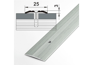 Профиль стыкоперекрывающий ПС 01 (шир-25мм).R102 ольха серая, L-1,35м   Лука