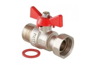 Кран шаровый с накидной гайкой 1/2