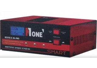 Зарядное устройство №1 BZU10.0-IN-PRO инверт. (0/10А, 12/24В, 180Вт, 220В/50Гц, цифровой дисплей)