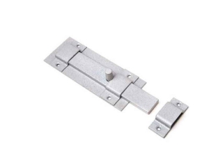 Засов накл. КЛАССИЧЕСКИЙ с плоским ригелем ант серебро 1137350