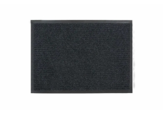 Коврик придверный 60х90 см. влаговпитывающий Ребристый черный  SUNSTEP  /35-053/